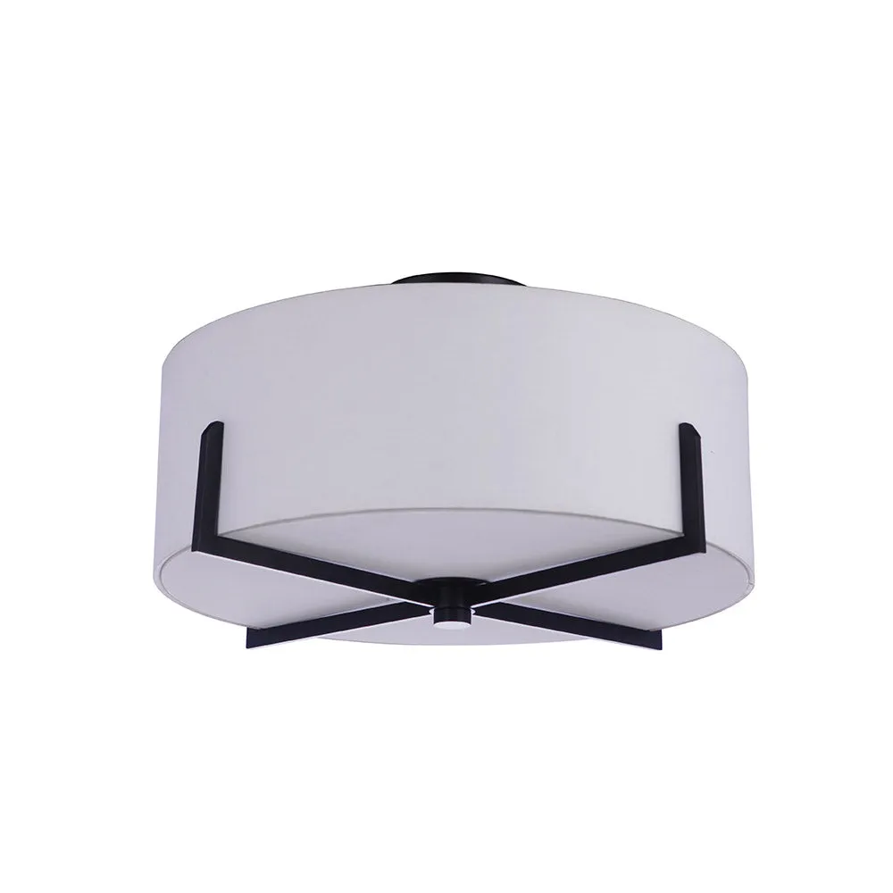 Ava Four Light Semi Flush - Black