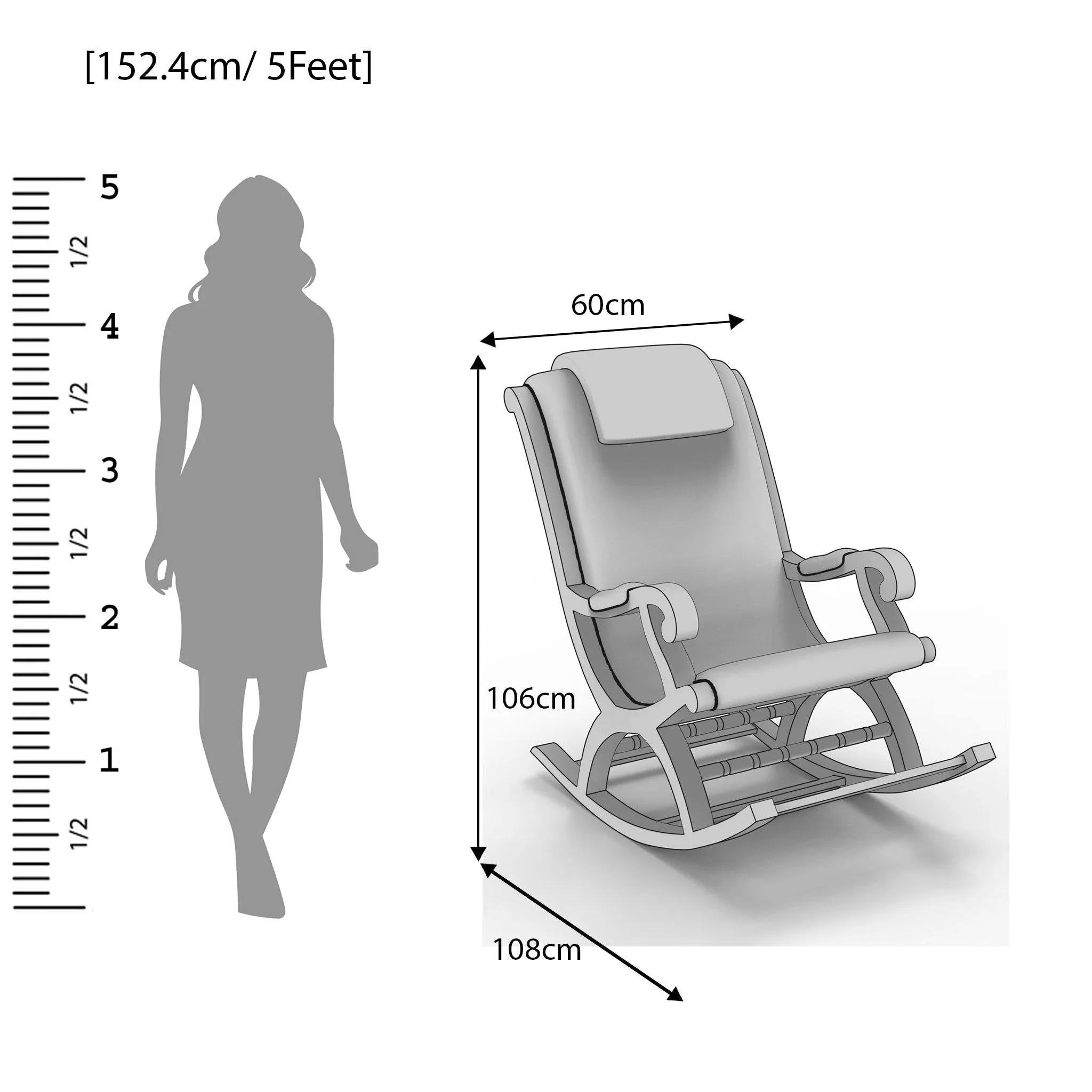 Azure Premium Rocking Chair