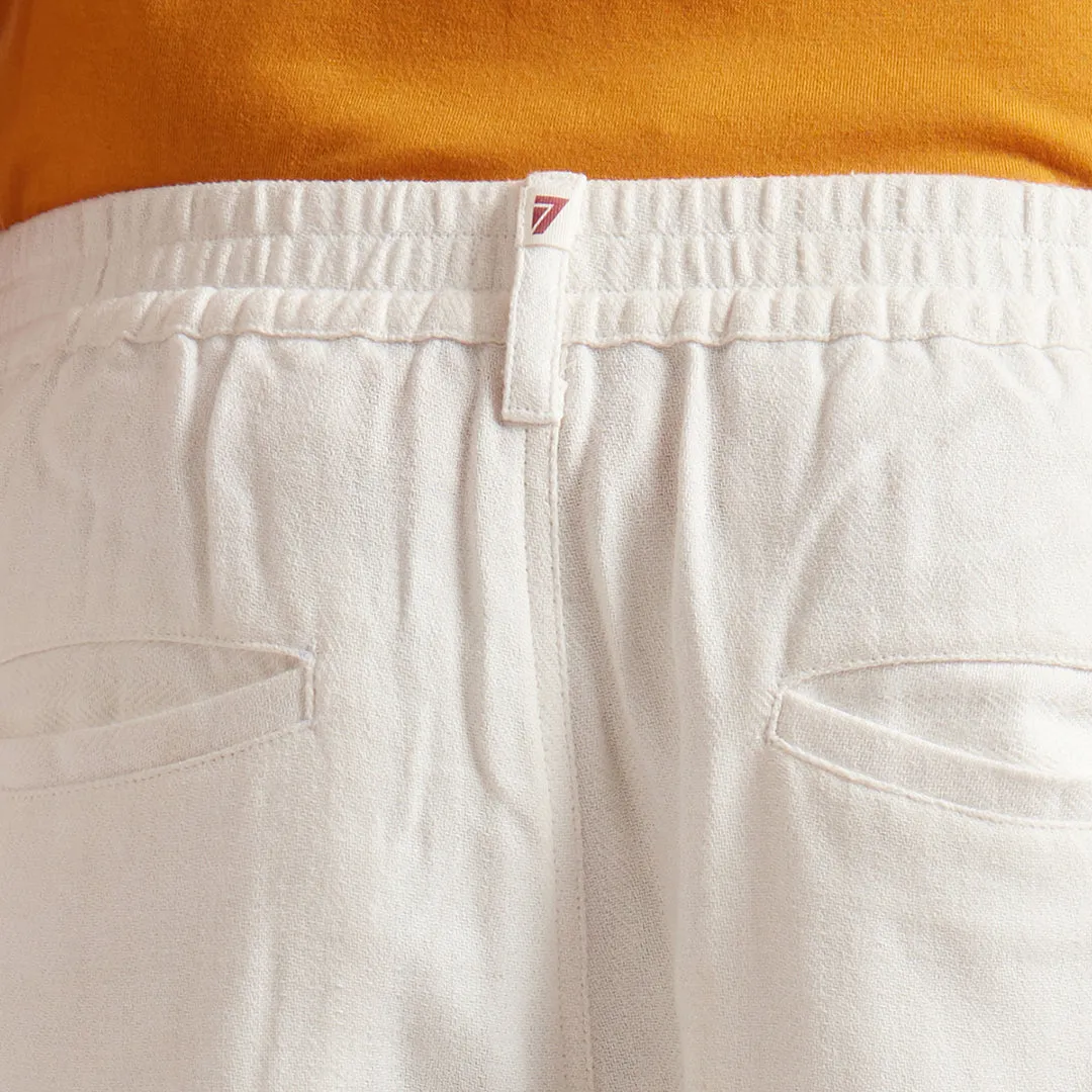 B77 Men's Pristine White Organic Cotton Pants