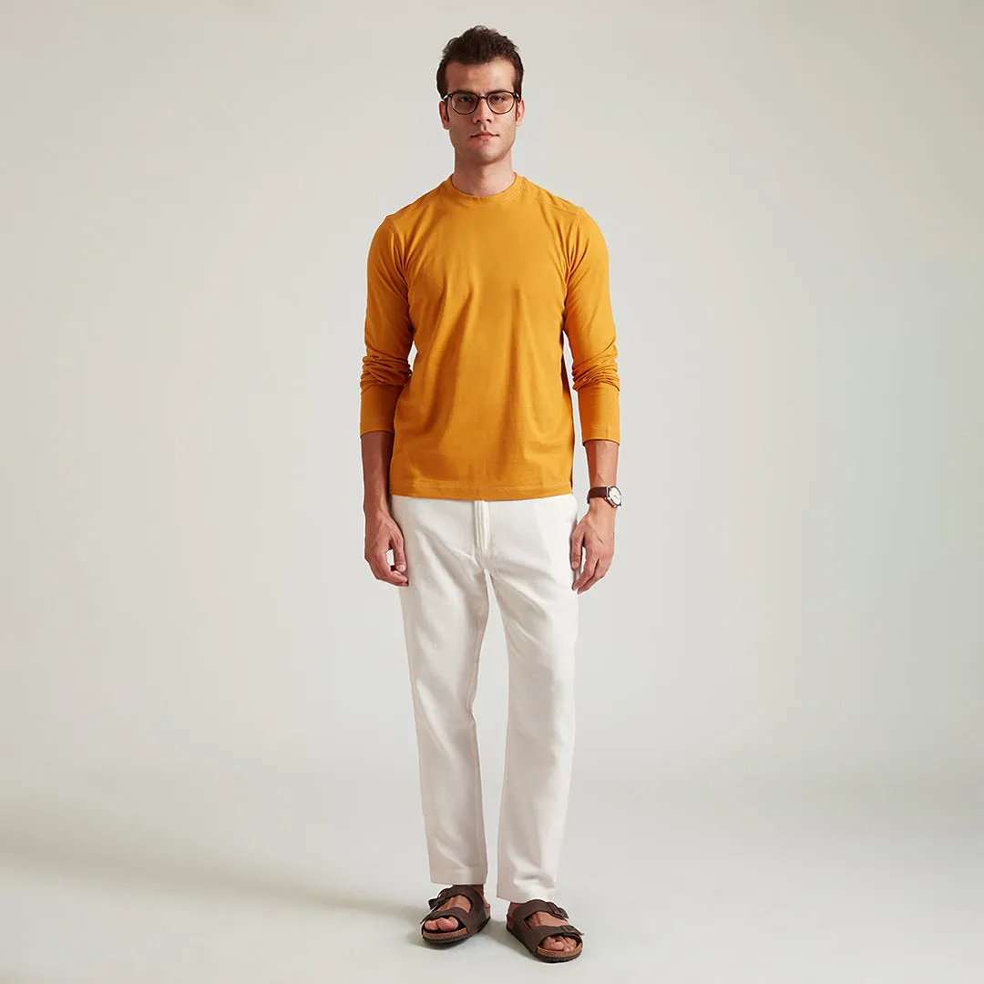 B77 Men's Pristine White Organic Cotton Pants
