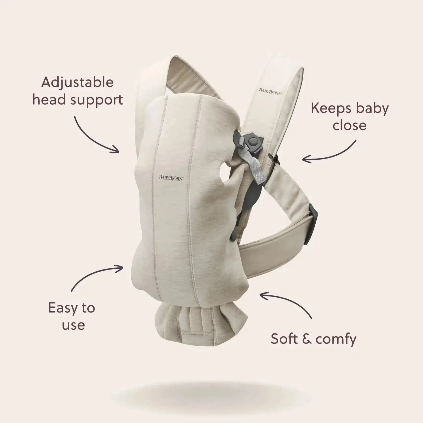 Baby Bjorn - Baby Carrier Mini - Beige 3D Jersey