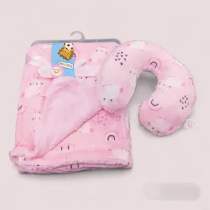 Baby blanket with pillow