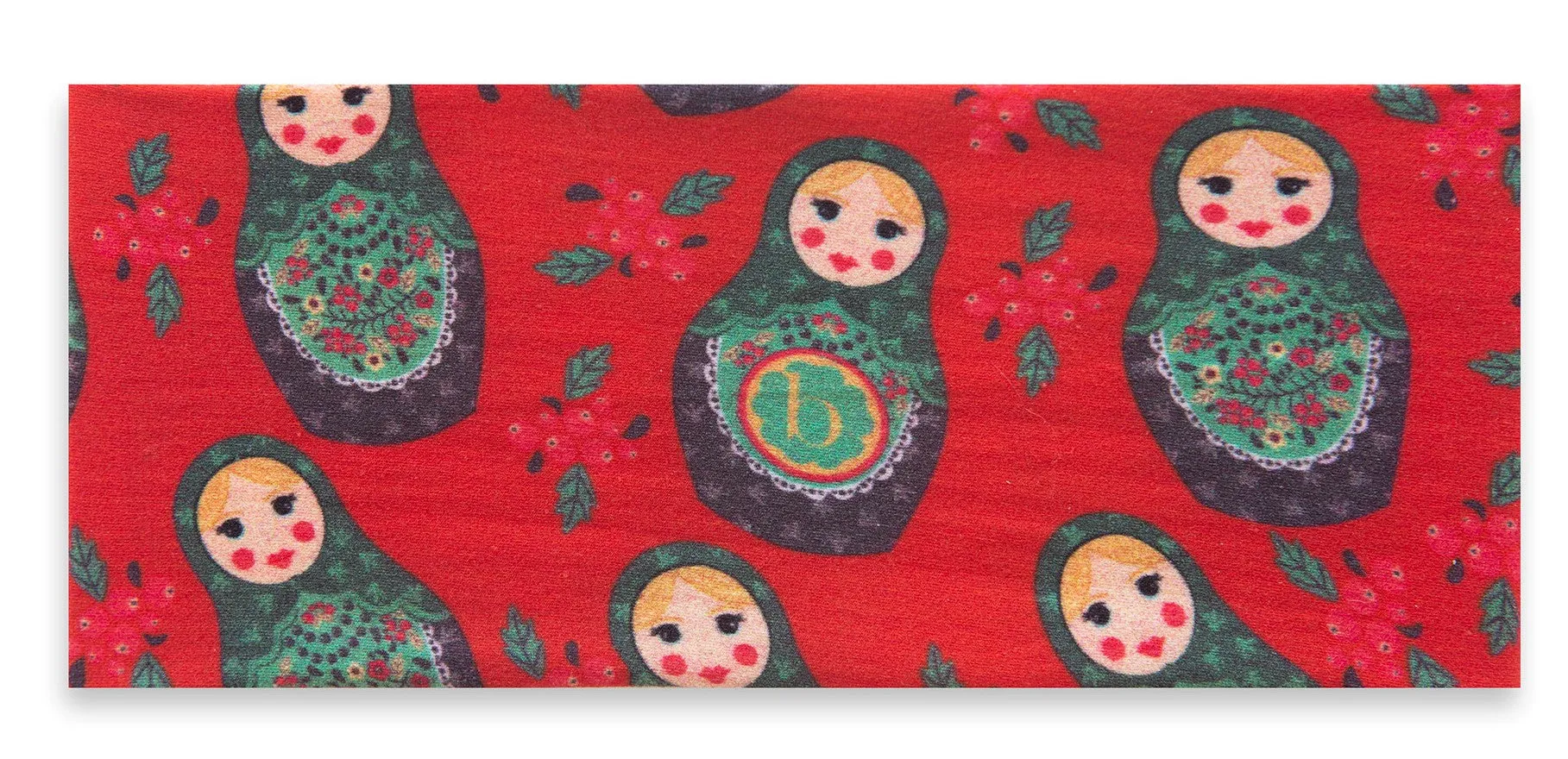 Baby Bling Nesting Doll Printed Knot Headband