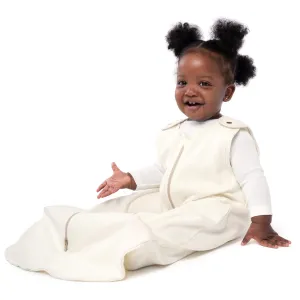 baby deedee - Cotton Baby Sleeping Bag Sack - Sleep nest Basic, Indoor Wearable Blanket, Newborn and Infants, Almond Cream, Small (0-6 Months), (191)