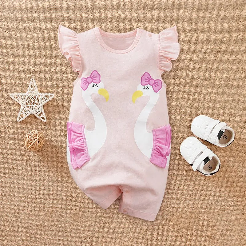 Baby Girl Animal Designs Jumpsuit (5 Designs)