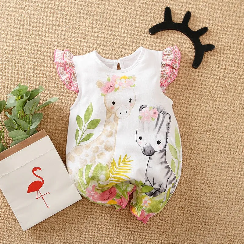 Baby Girl Animal Designs Jumpsuit (5 Designs)