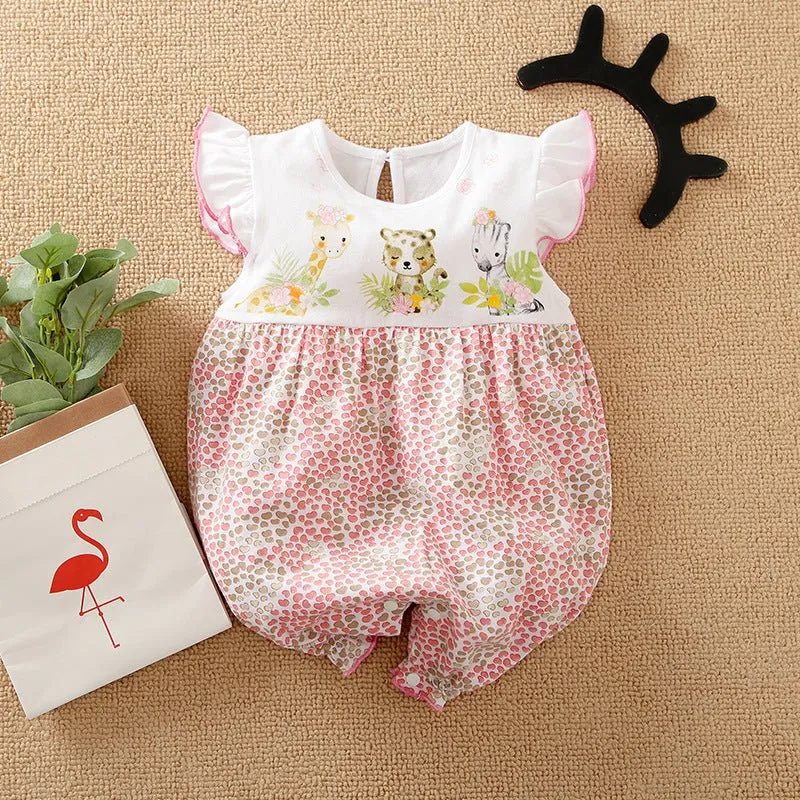 Baby Girl Animal Designs Jumpsuit (5 Designs)