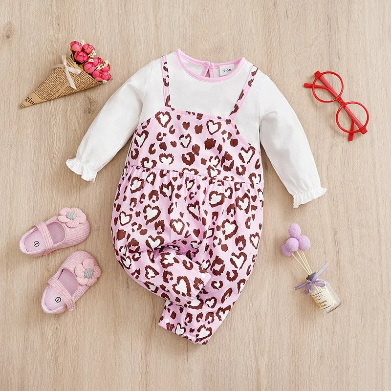 Baby Girl Mixed Patterns Long Sleeve Jumpsuit (6 Designs)