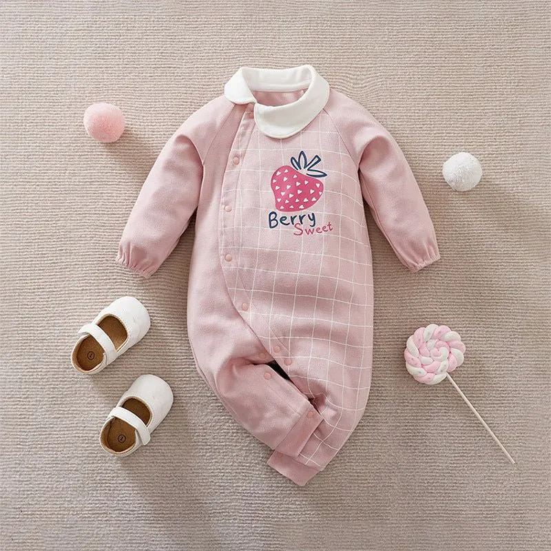 Baby Girl Mixed Patterns Long Sleeve Jumpsuit (6 Designs)