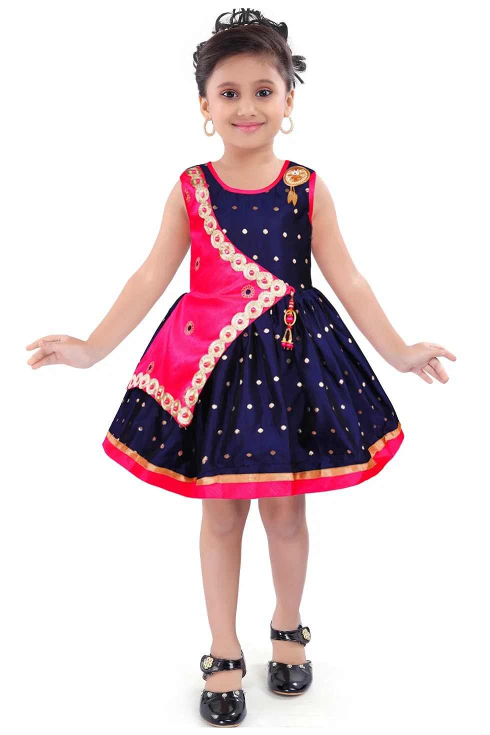 Baby Girls Party Wear Dress Birthday Frocks For Girls fe2446rani