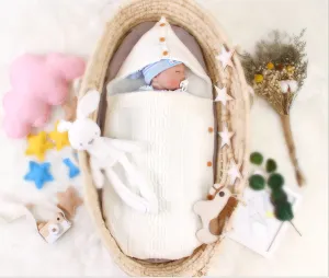 Baby Knitted Cocoon Swaddle Wrap Envelopes Sleep sacks