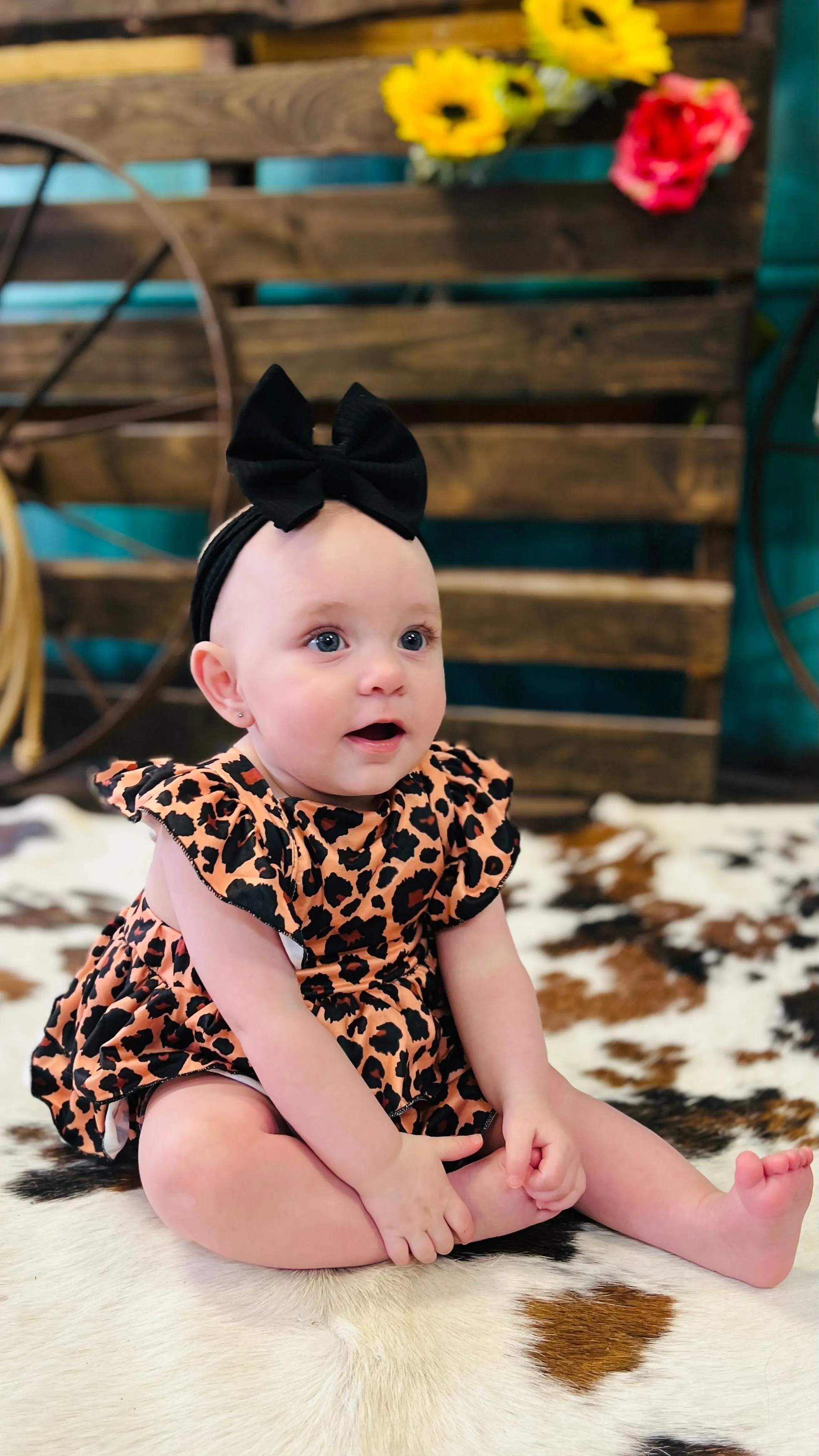 Baby Leopard Onsie Dress*