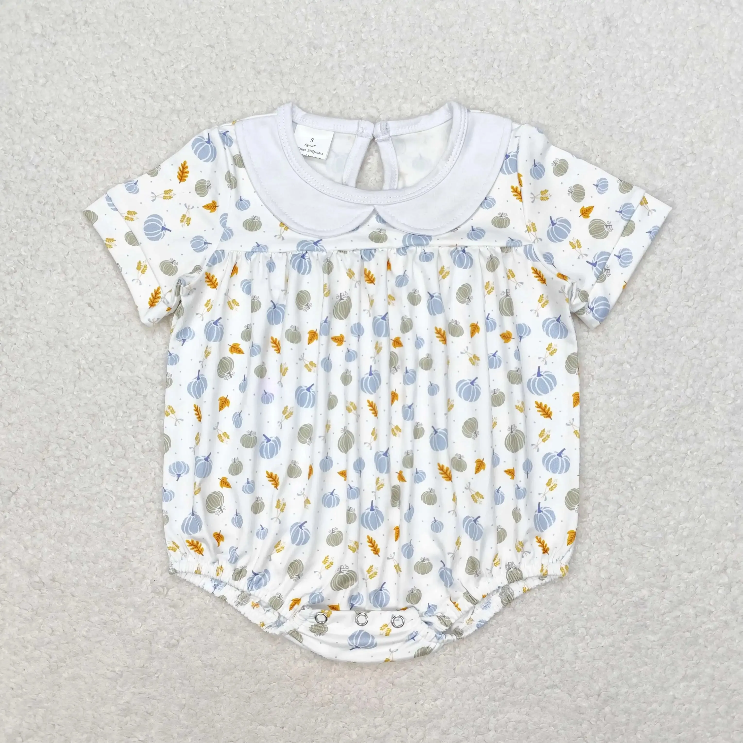 Baby Onesie Romper - Autumn - Floral Ditsy Girls Peter Pan