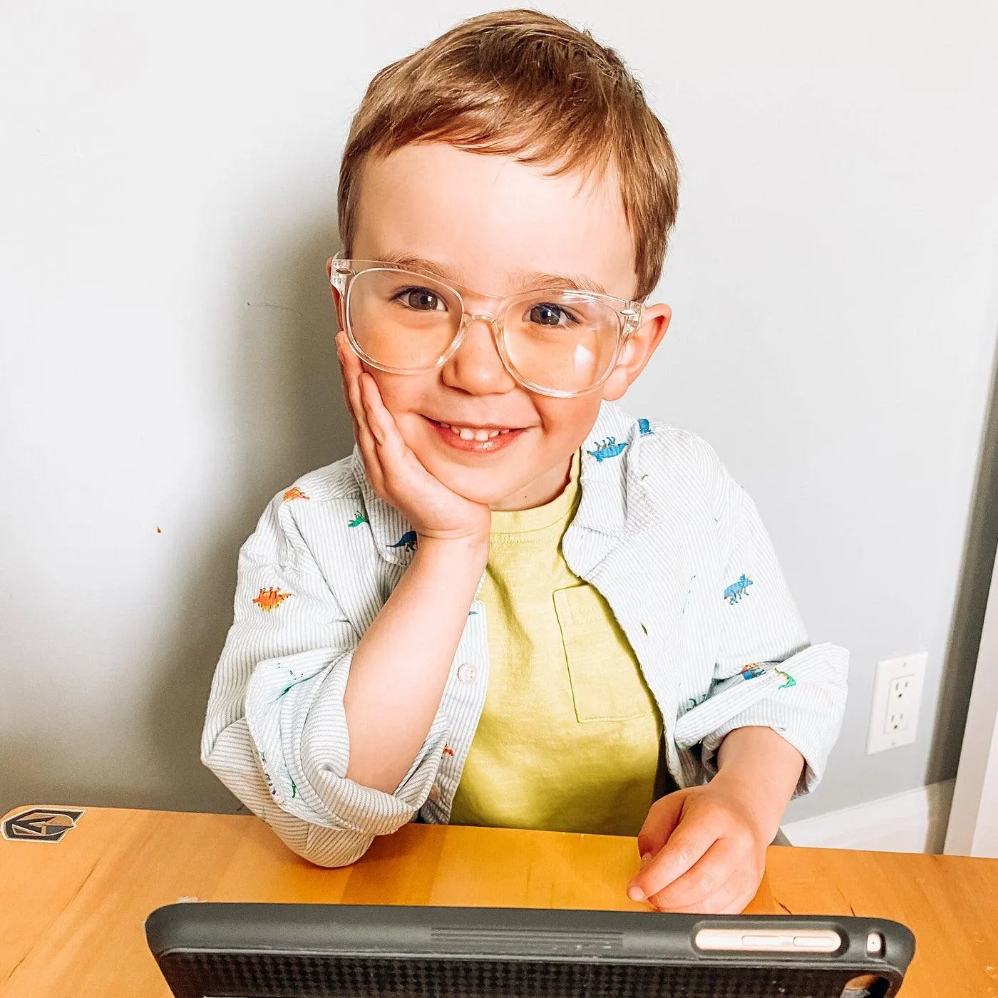 Babyfied Apparel Screen Glasses - Clear - 3-8yrs