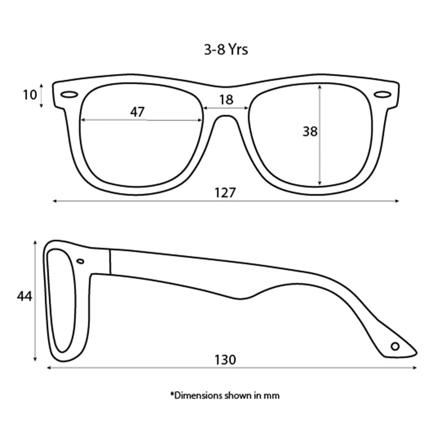 Babyfied Apparel Screen Glasses - Clear - 3-8yrs