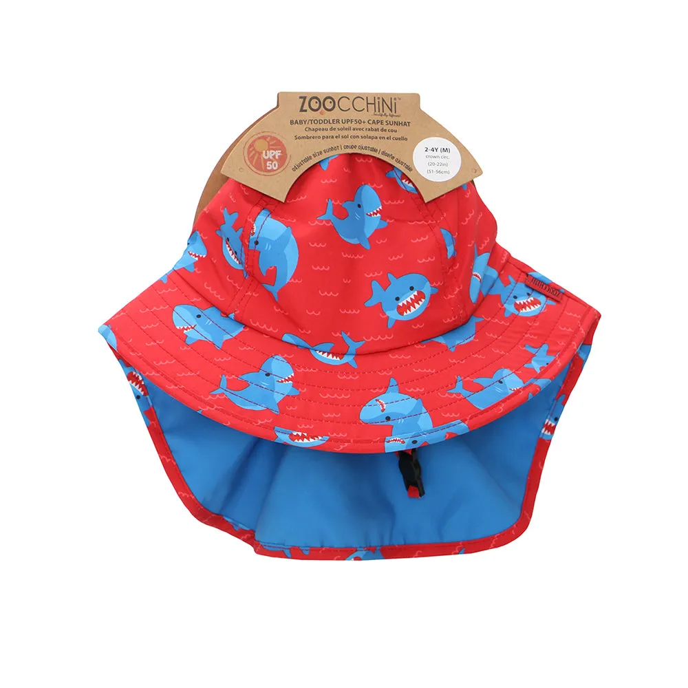 Baby/Toddler Cape Sunhat - Sherman the Shark