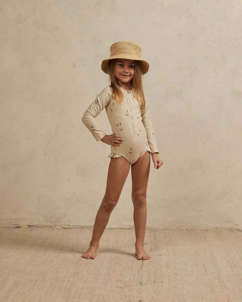 Baby/Toddler Girl Mix Prints Long Sleeve One-Piece Swimsuit (3 Designs)