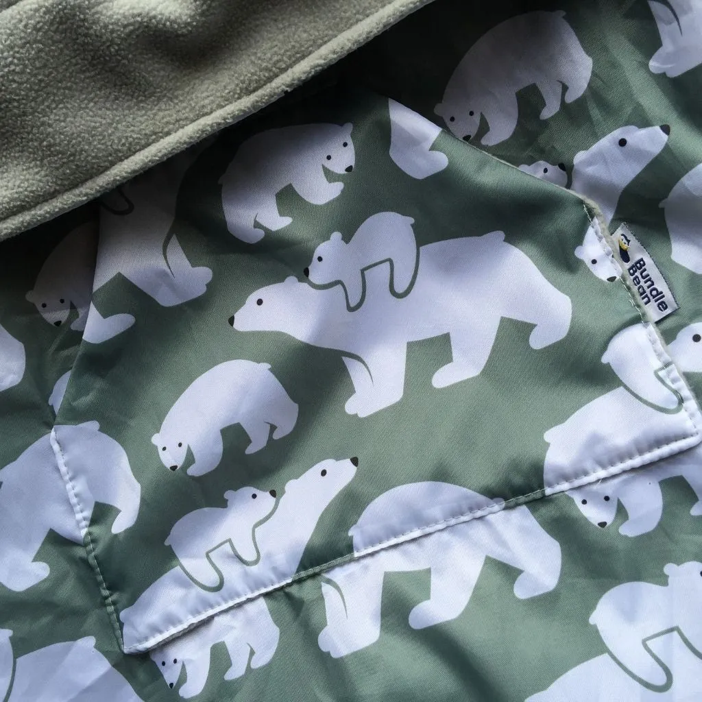 BabyWearing Fleece-lined Cover - POLAR BEARS