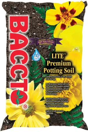 Baccto 1440P Potting Soil, 40 qt, Bag :BAG: QUANTITY: 1