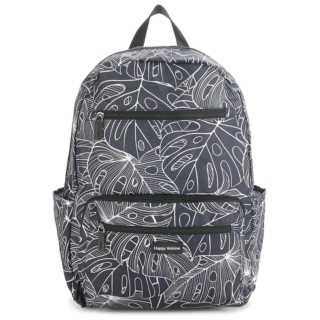 Backpack Melanie Monstera Lines Navy
