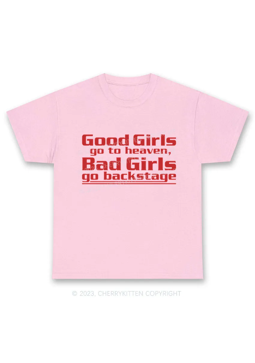 Bad Girls Go Backstage Y2K Chunky Shirt Cherrykitten
