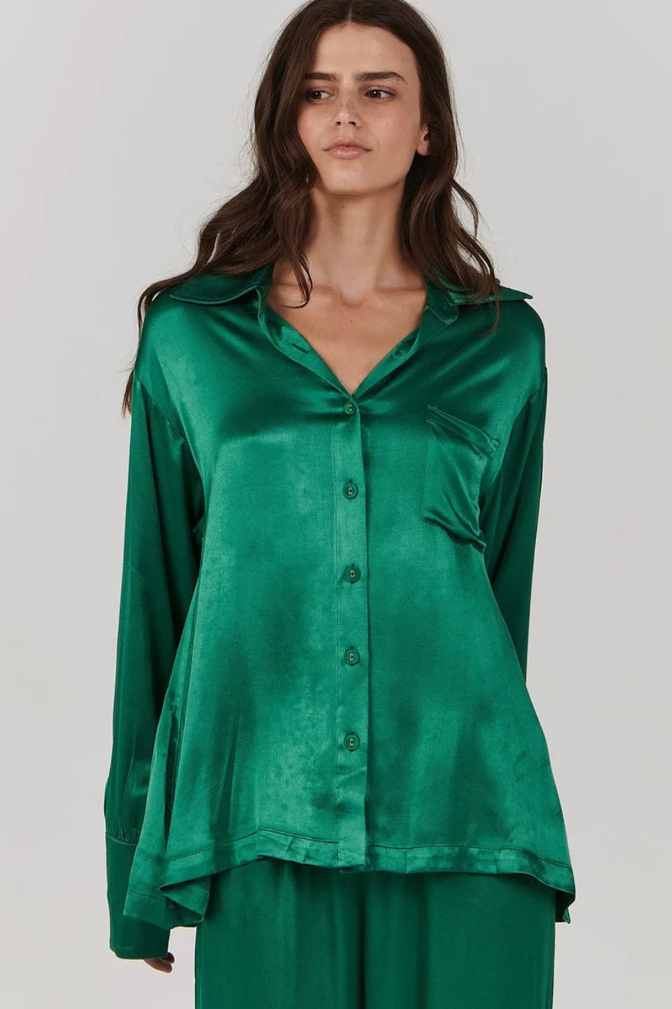 Bailee Emerald Green LS Shirt
