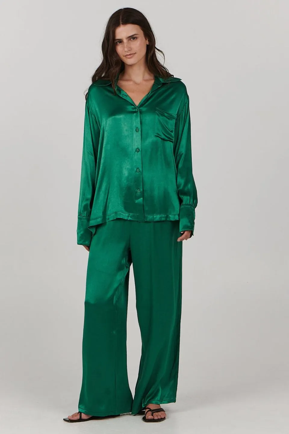 Bailee Emerald Green LS Shirt