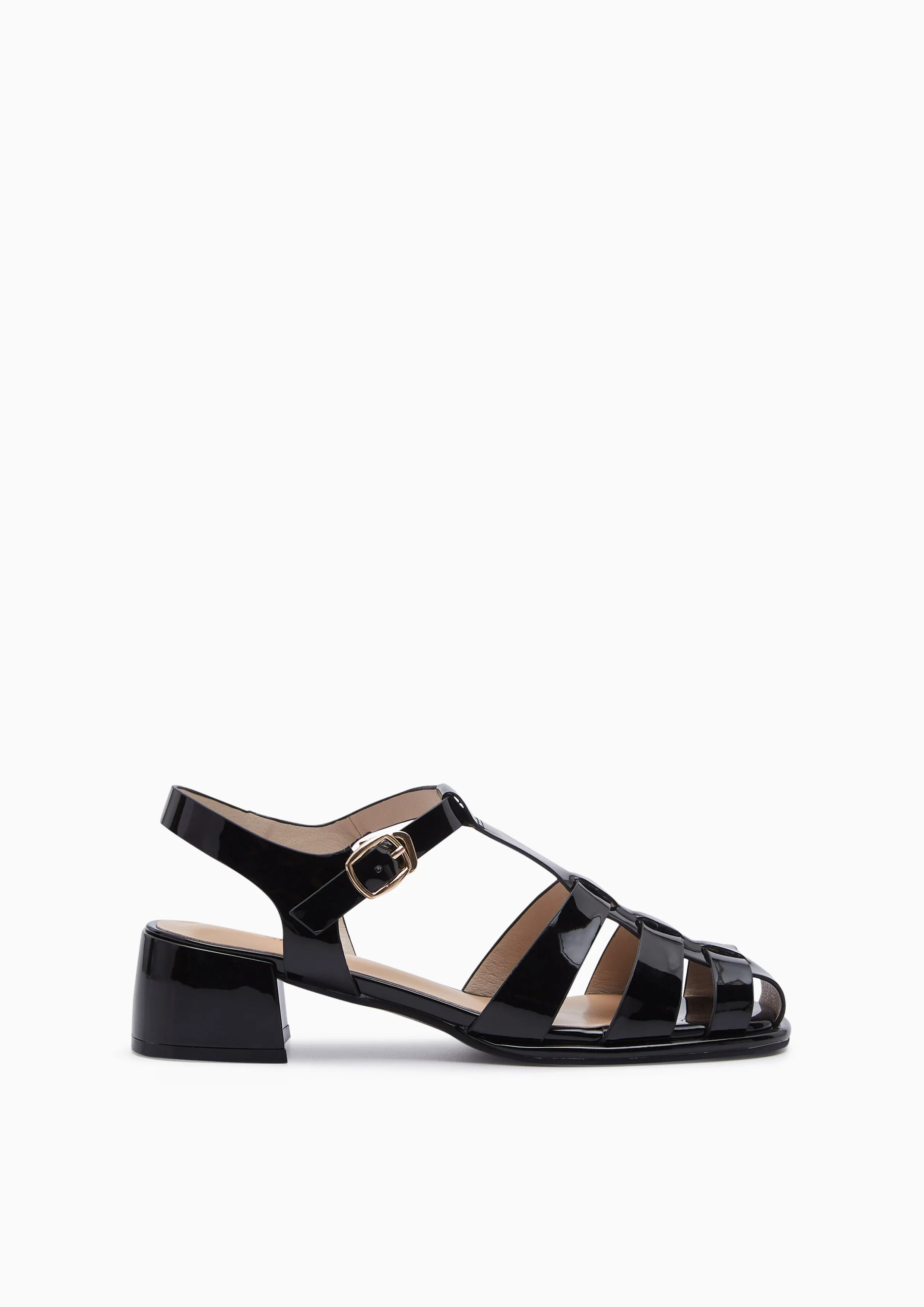 Bailee Mid Heel Slingbacks - Black