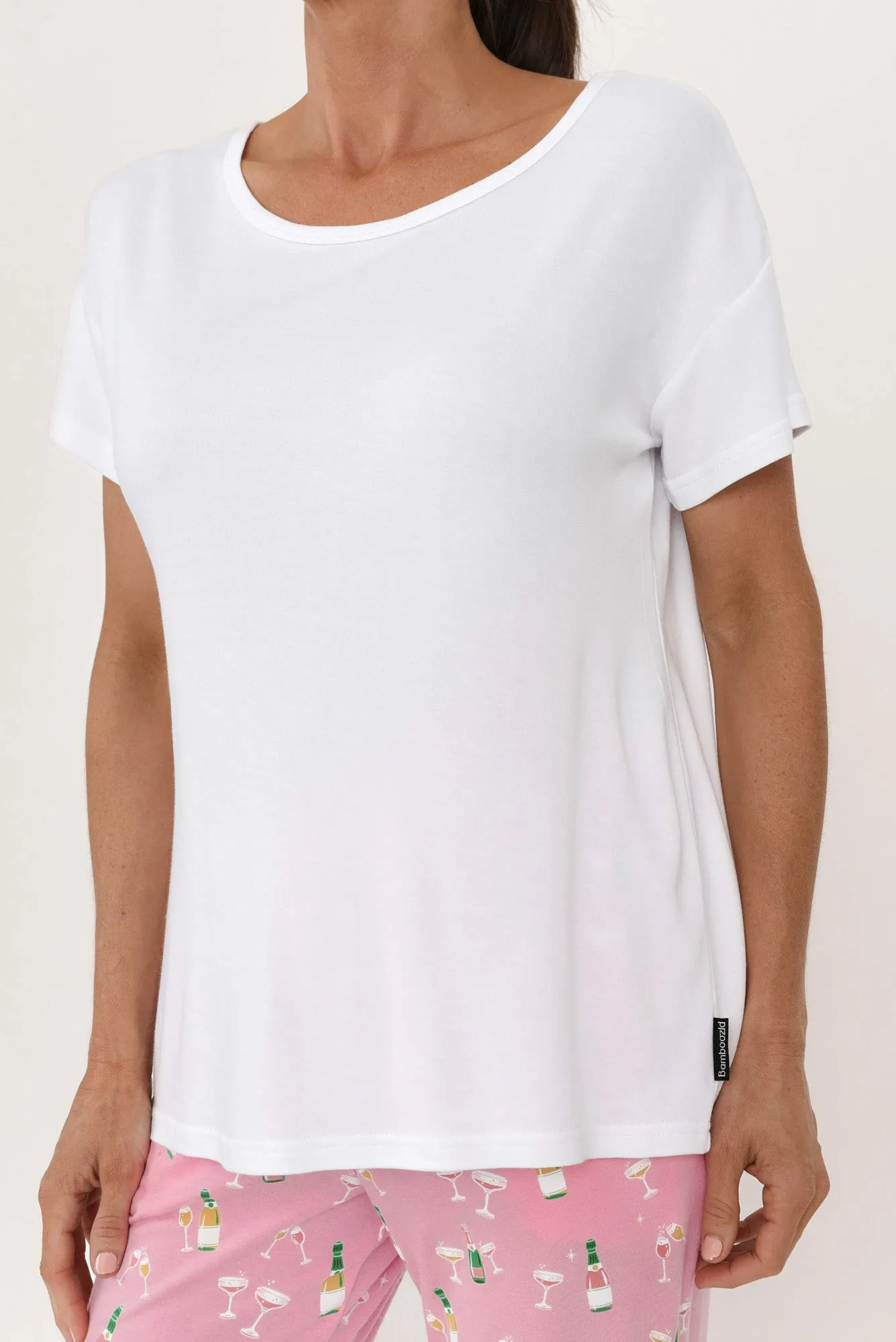 Baku White Bamboo Sleep Tee