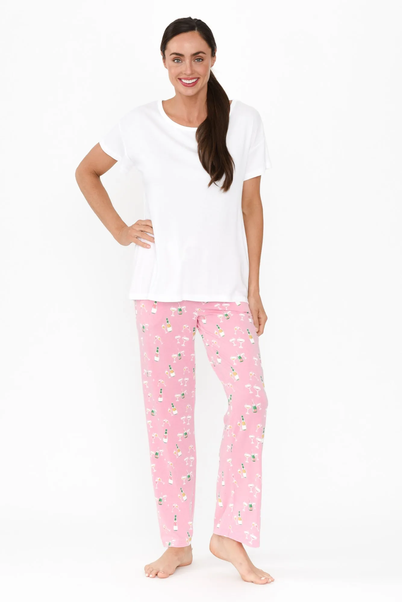 Baku White Bamboo Sleep Tee