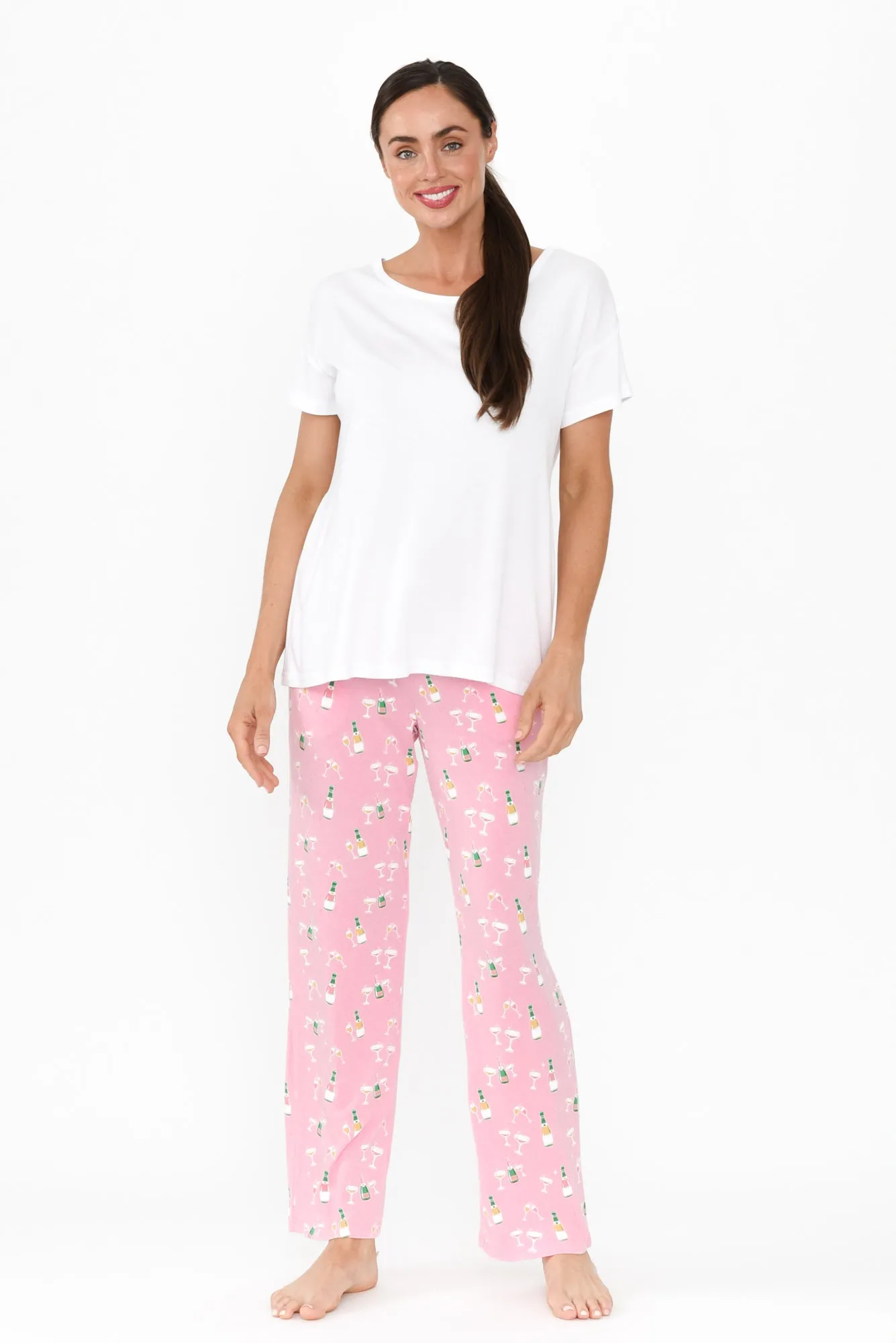 Baku White Bamboo Sleep Tee