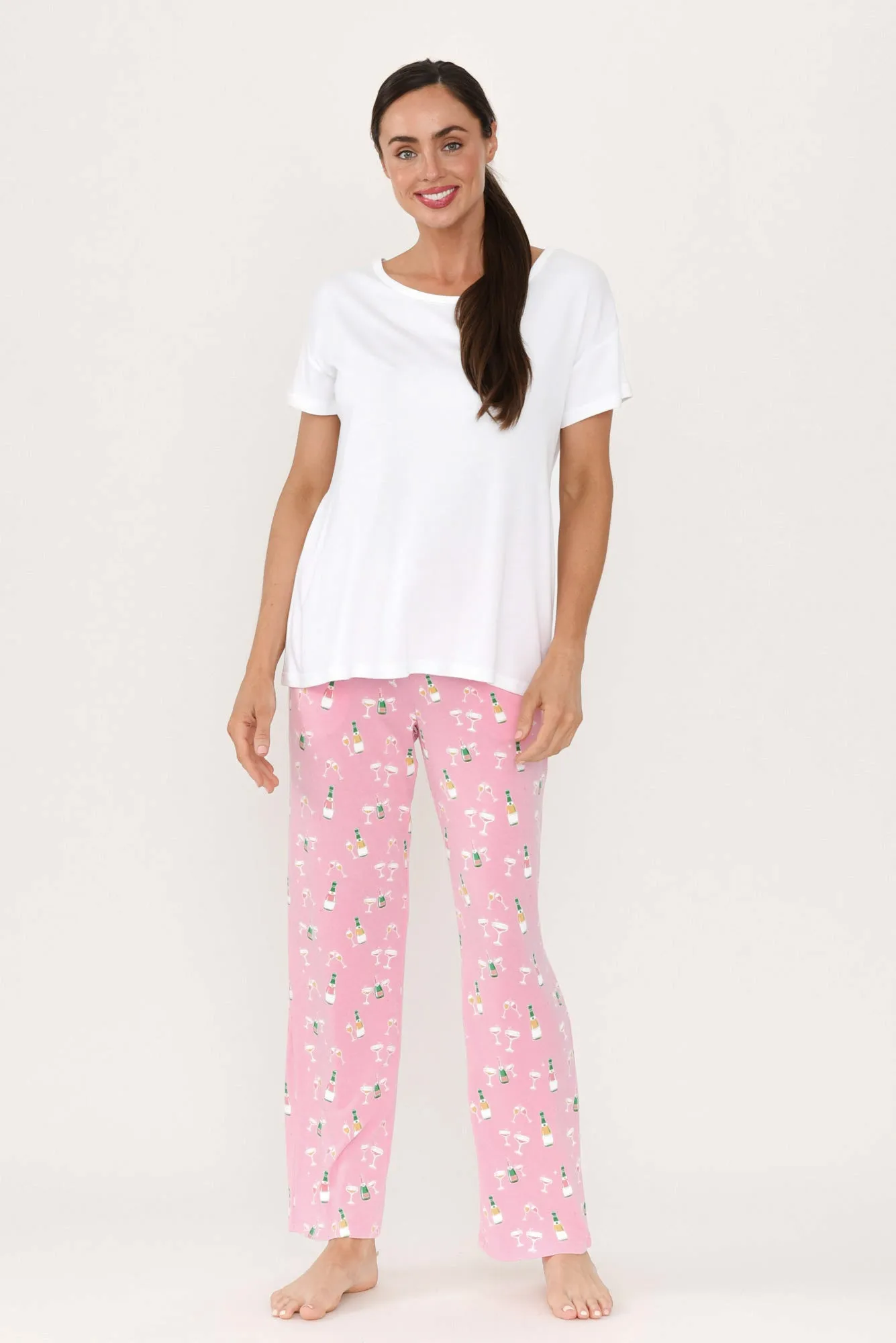 Baku White Bamboo Sleep Tee