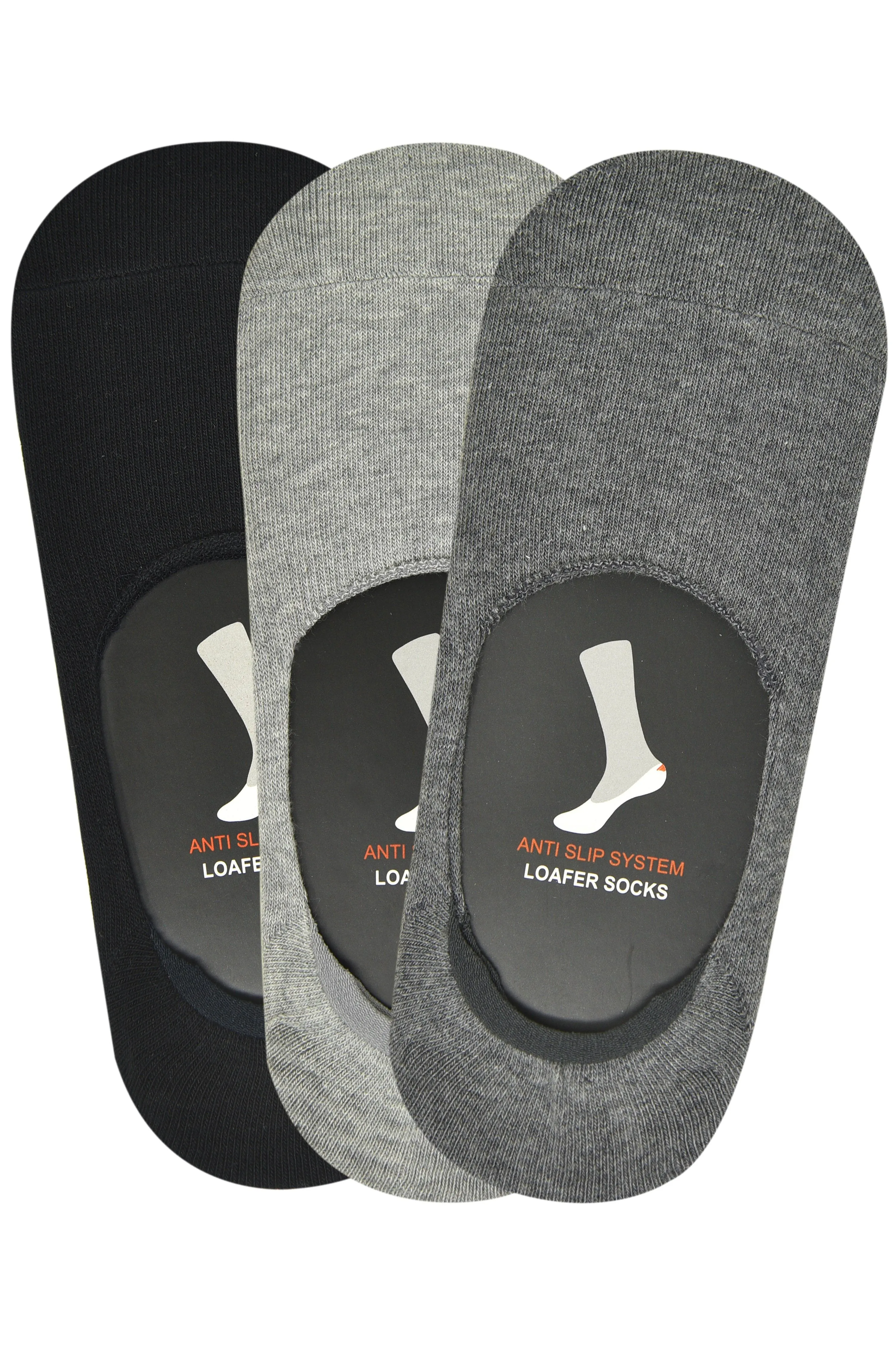 Balenzia Loafer Socks for Men  (Pack of 3 Pairs/1U)