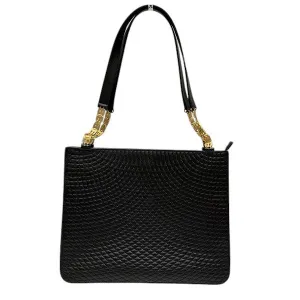 Bally Lambskin Leather Tote Shoulder Bag