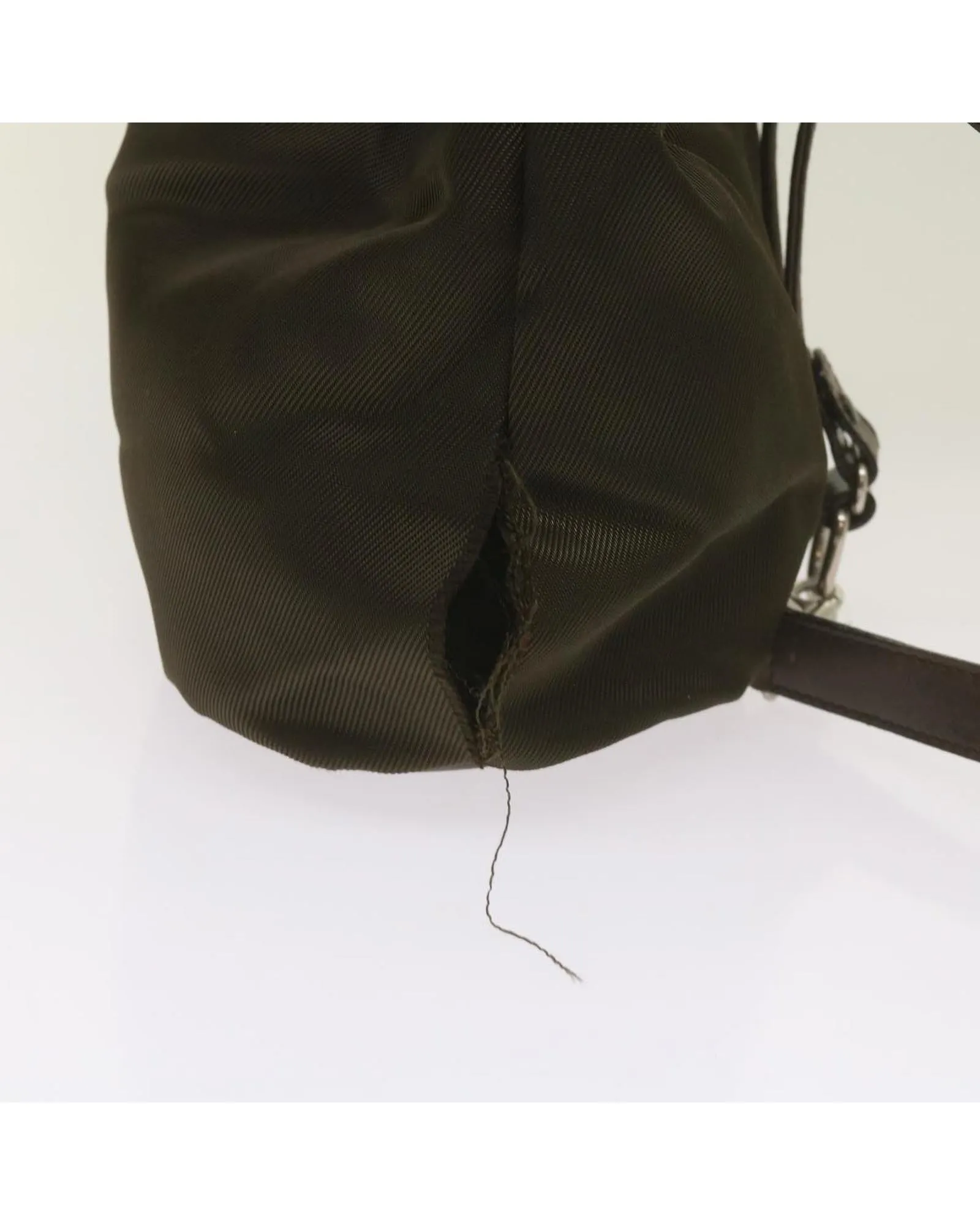 Bamboo Shoulder Bag Nylon Khaki