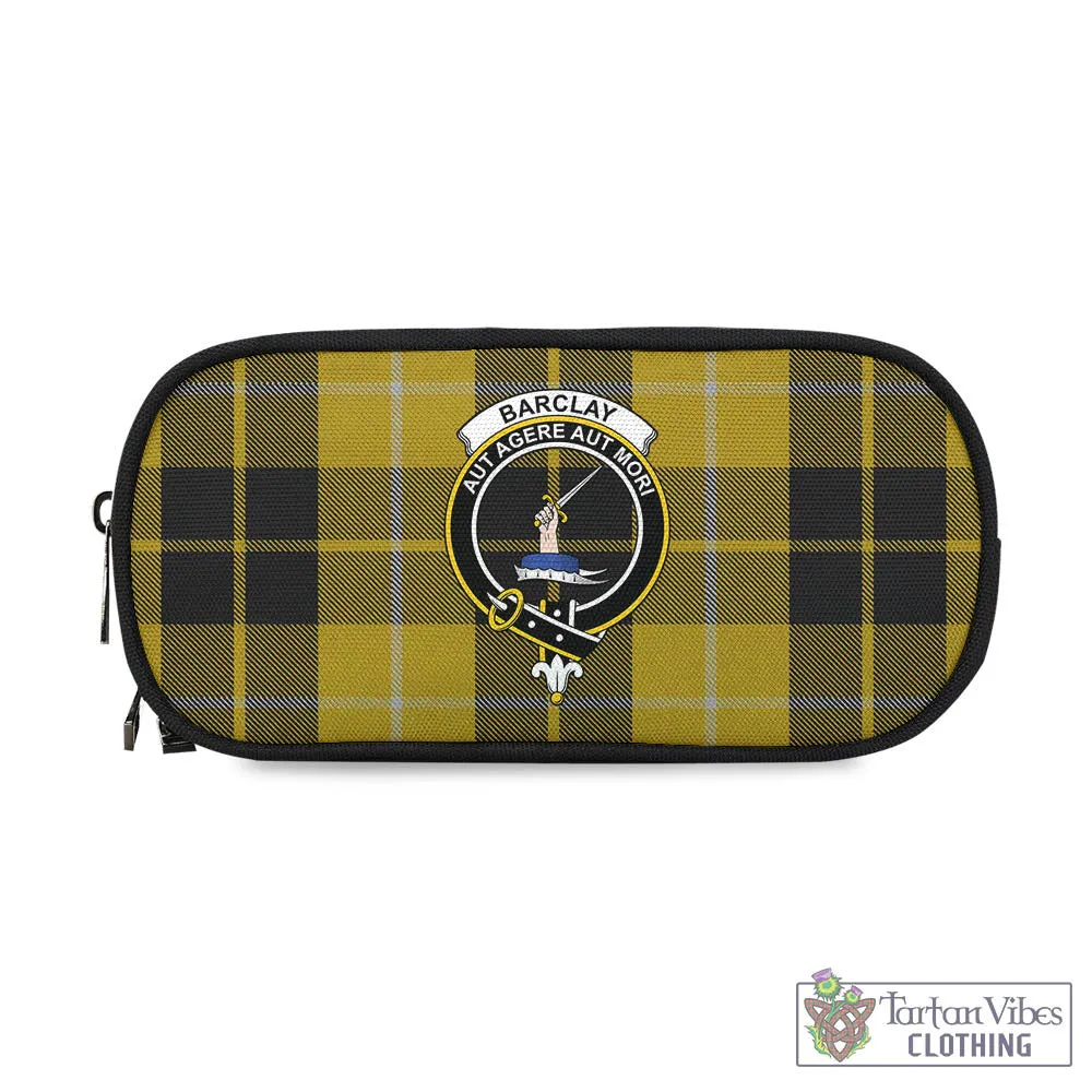 Barclay Dress Tartan Pen and Pencil Case with Family Crest