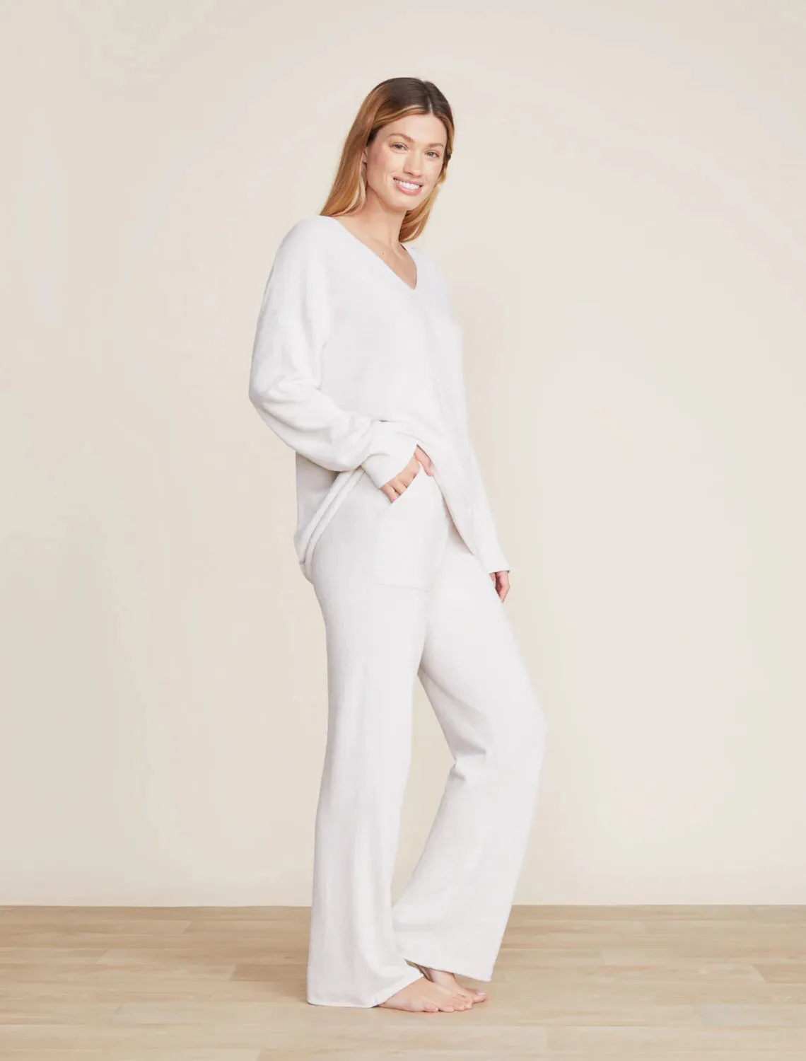 Barefoot Dreams CozyChic Ultra Lite® V-Neck Hi-Low Pullover