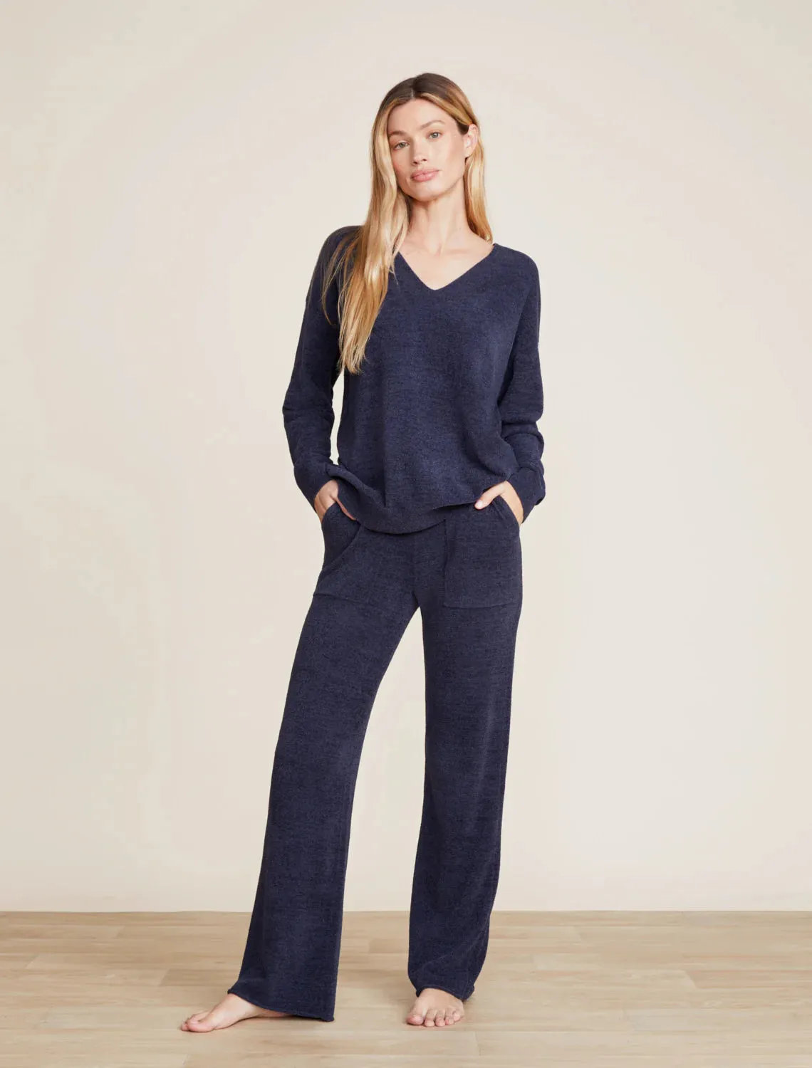 Barefoot Dreams CozyChic Ultra Lite® V-Neck Hi-Low Pullover