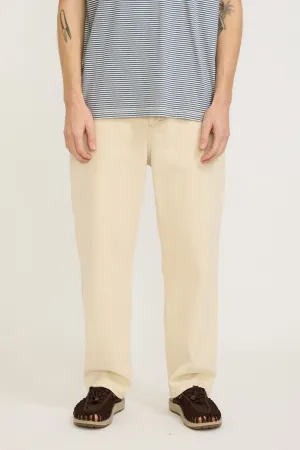 Barrel Leg Trouser Ecru Twill