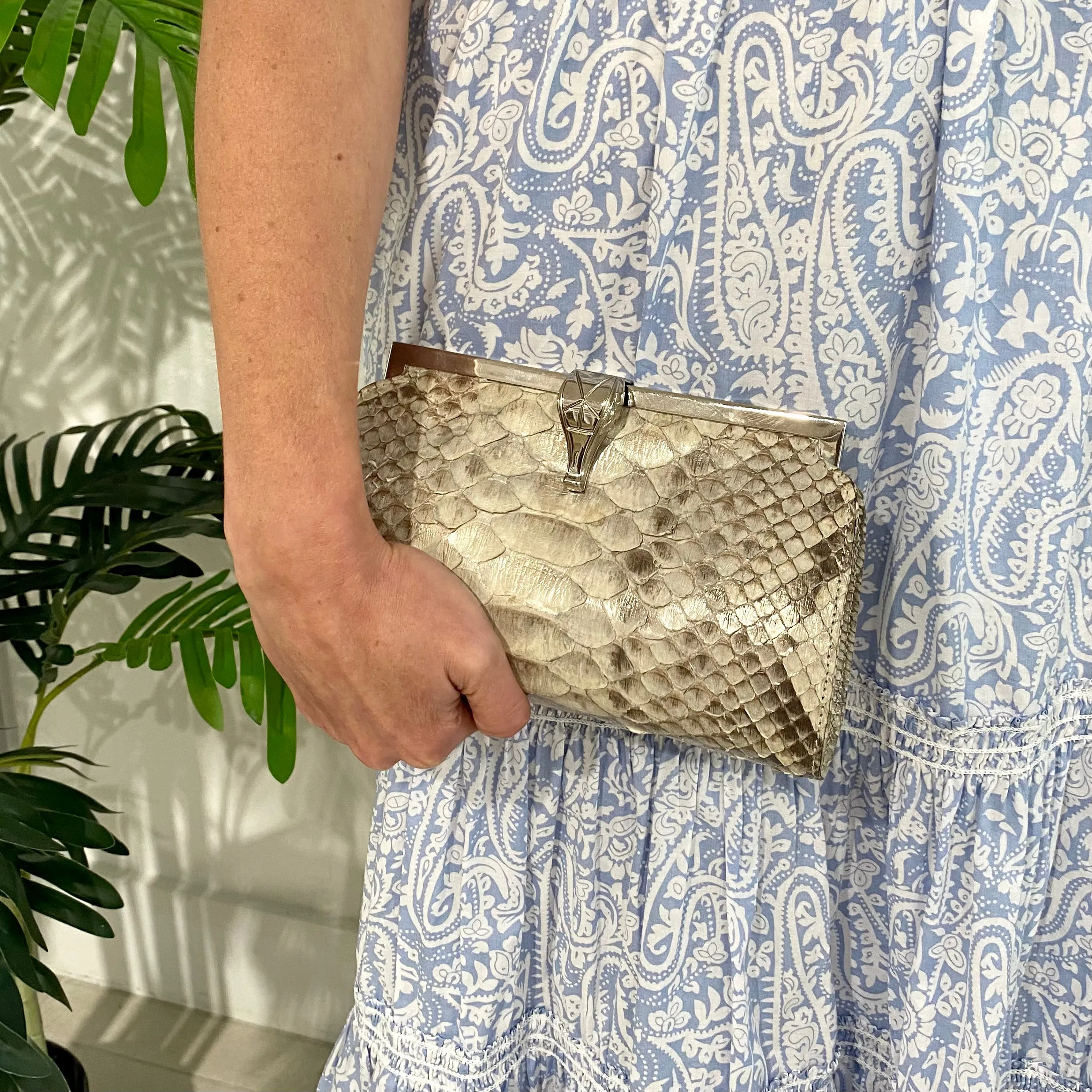 Barry Kieselstein-Cord Python Clutch