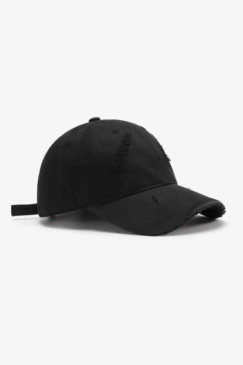 Basic Distressed Adjustable Baseball Cap