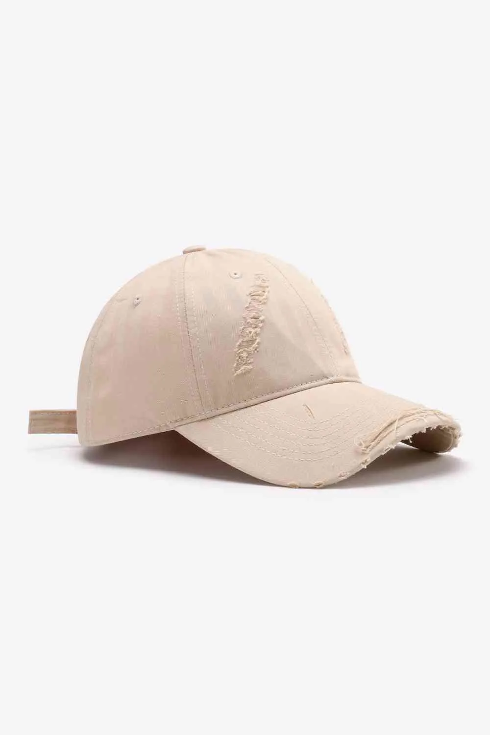 Basic Distressed Adjustable Baseball Cap