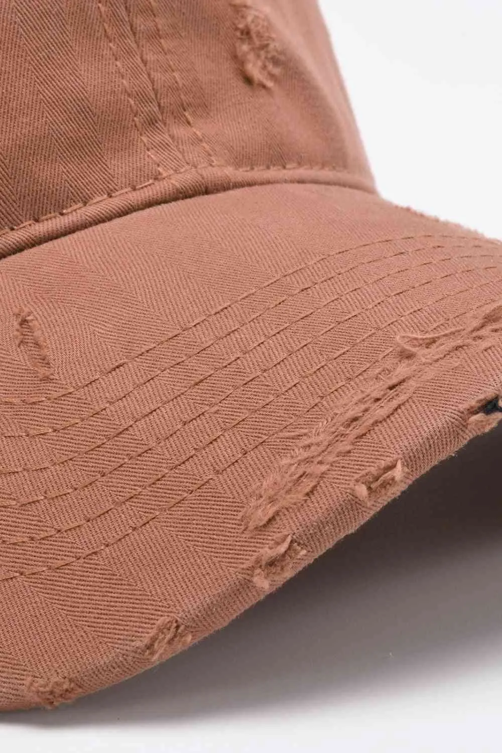 Basic Distressed Adjustable Baseball Cap