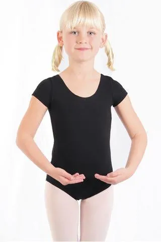 Basic Moves Girls Classic Short Sleeve Leotard