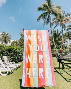 Beach TOWELS with matching travel bag Large thick microfiber 63 x 31 Quick dry 10 Styles
