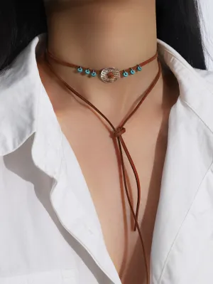 Bead Decor Layered Necklace  Bohemian Jewelry Vintage Style