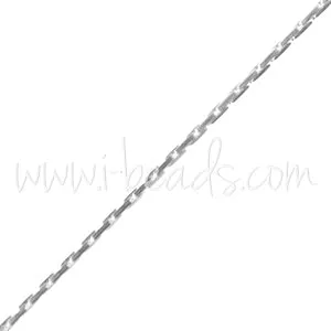 Beading chain 0.65mm silver filled (50cm)