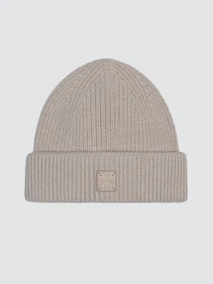 Beanie Light Beige wool