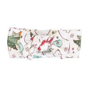Beary & Bright Knit Large Bow Headwrap