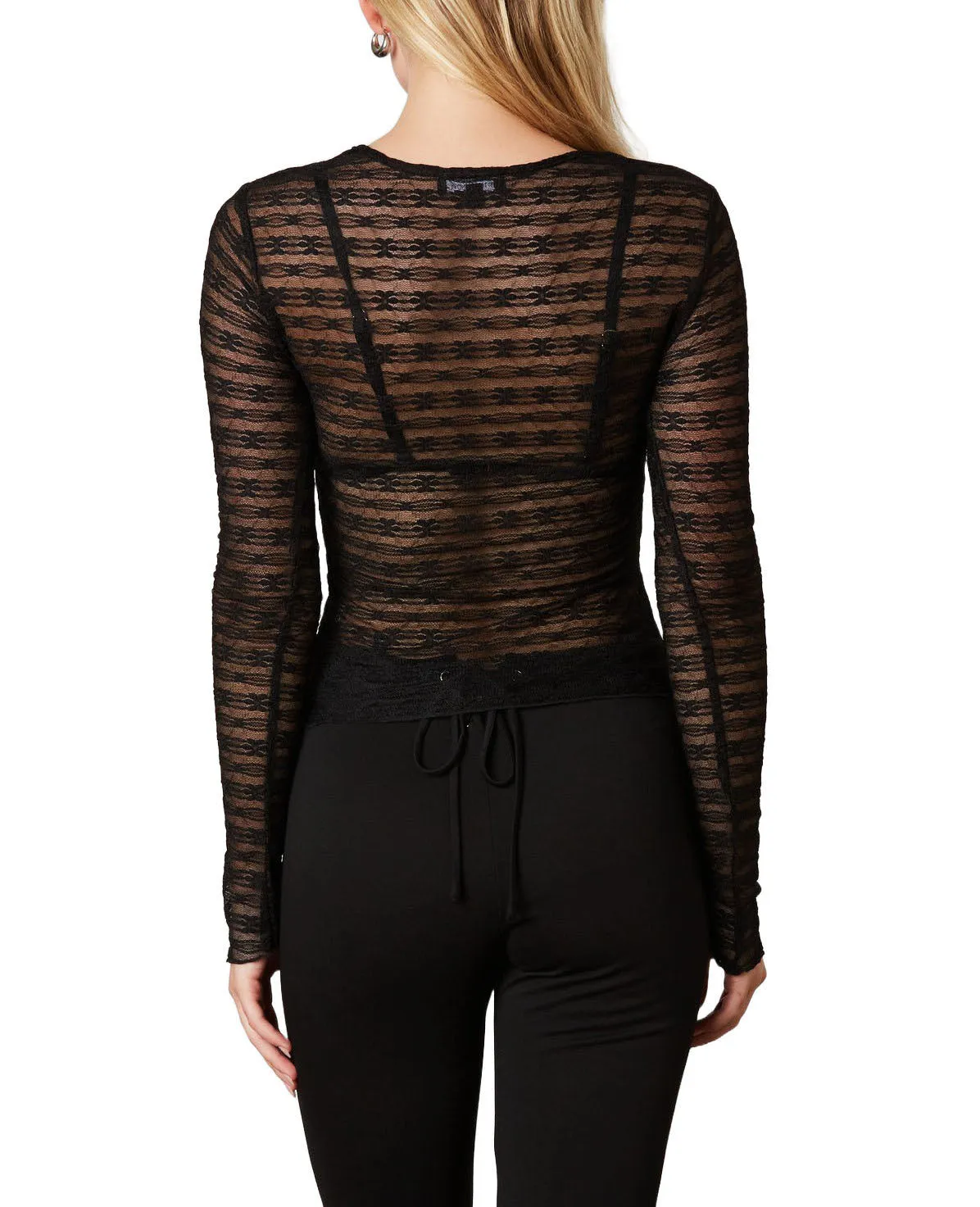Beautiful Chaos Bow Front Lace Top